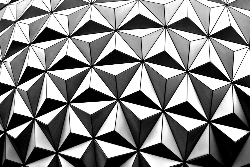 Close up of the Epcot ball