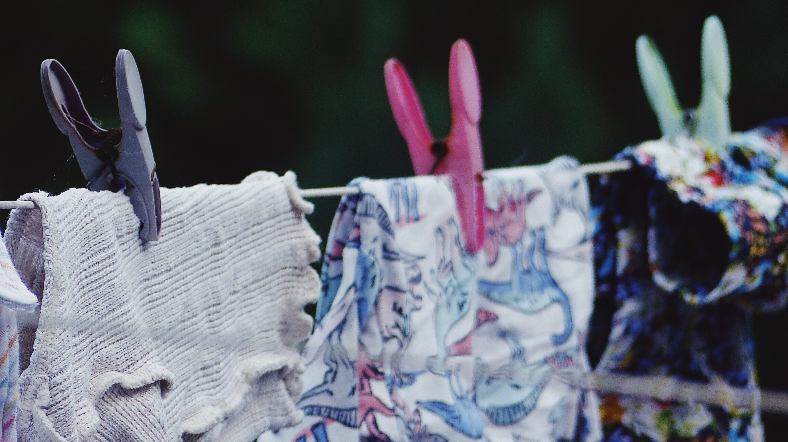 Clothes hanging on a line