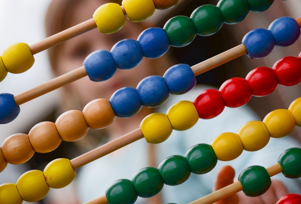 Multicolored abacus