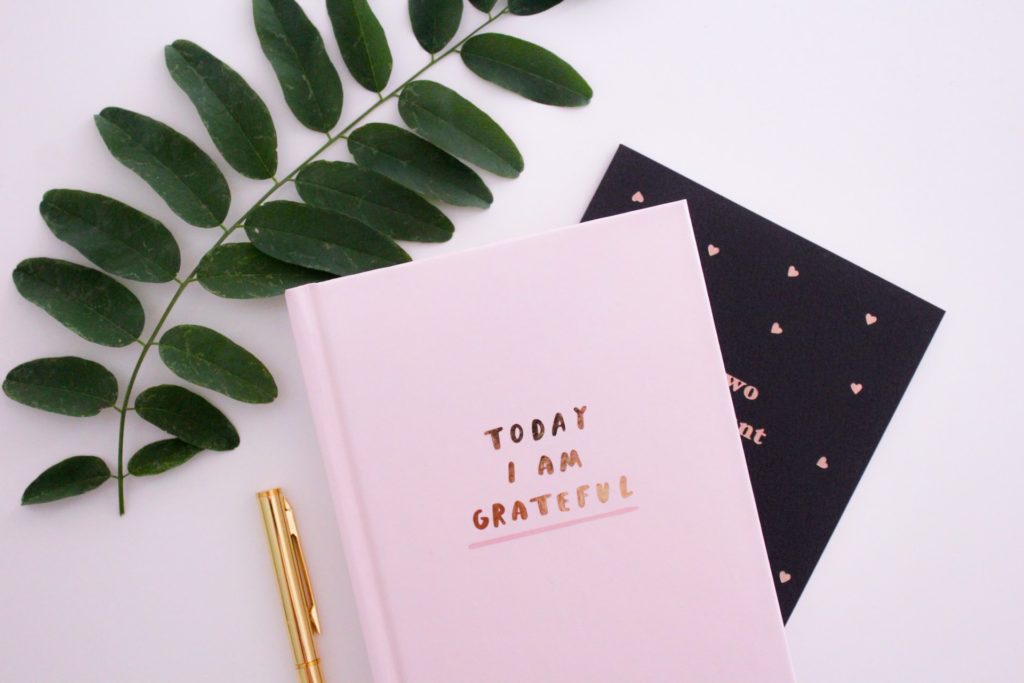 Journal that says "Today I am Grateful"