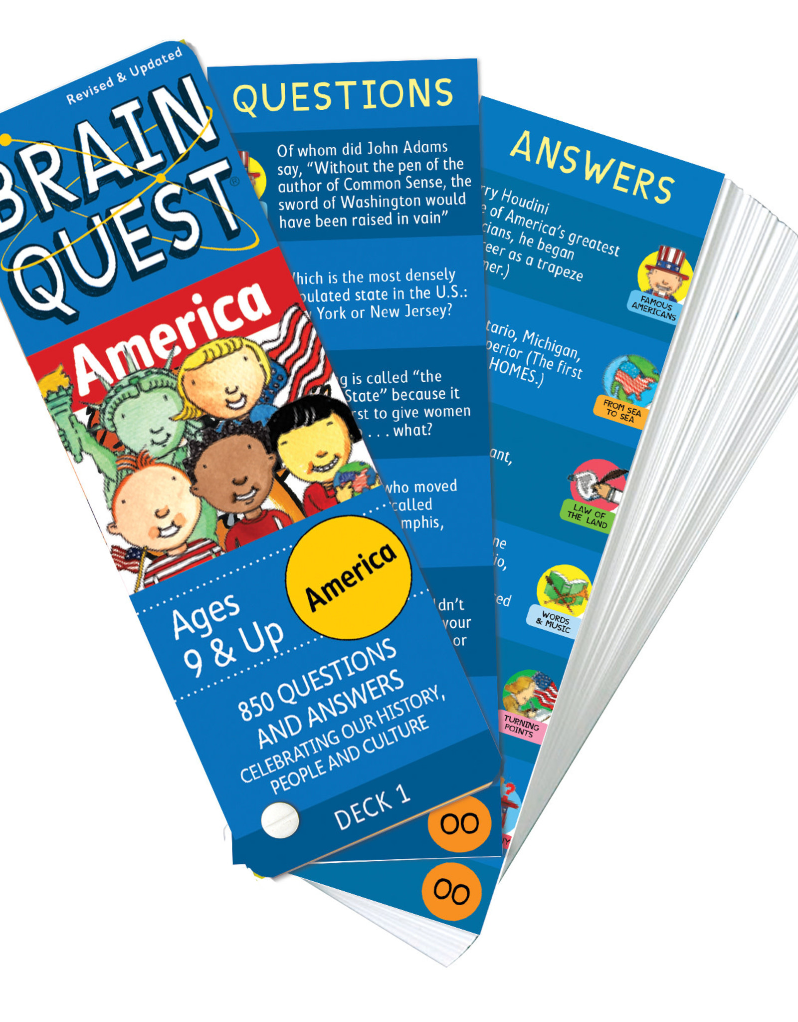 Brain quest children's trivia game.